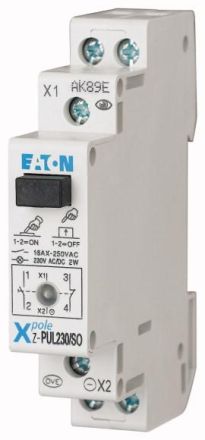 Eaton Z-PUL230/SO button, +LED, 230AC/DC, 1S+1Ö, 16A, orange, 276298