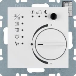 Berker 75441159 Temperature controller with button interface polar white, glossy Berker S.1/B.3/B.7