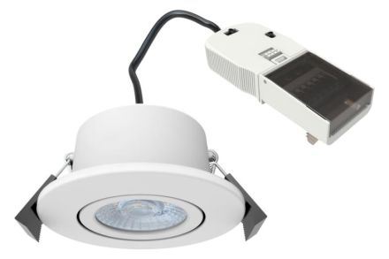 DieFra 81-4064 Darwin IP65 white 5W/8W 590lm/820lm 60° LED recessed ceiling spotlight