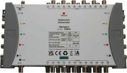Triax 318616 TMS 5x24 C cascade multiswitch