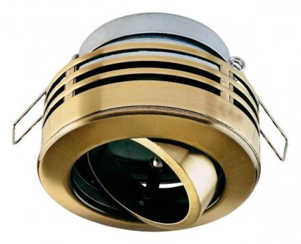 EVN 753622 round black antique brass GX5.3 max.50W 12V recessed ceiling spotlight