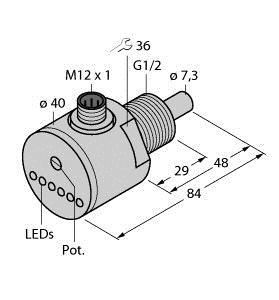 Turck 6870204 FCS-GL1/2A4-AP8X-H1141 immersion sensor