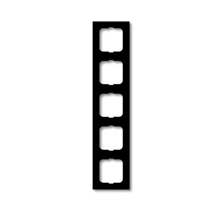 Busch-Jaeger 1725-885K future® linear cover frame, 5-way frame black matt