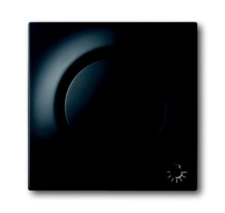 Busch-Jaeger 1789 LI-775 central plate, with operating button and glow lamp, matt black