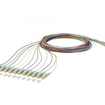 METZ CONNECT LC connector G50/125 OM3 2.0m fiber optic pigtail, 150M1JO0020E