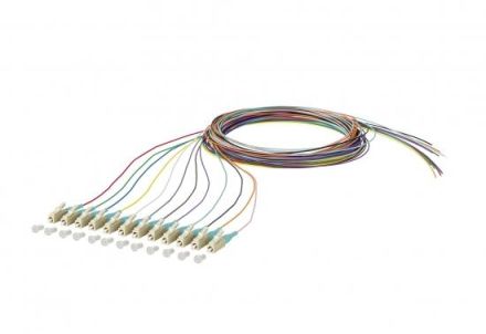 METZ CONNECT LC connector G50/125 OM3 2.0m fiber optic pigtail, 150M1JO0020E
