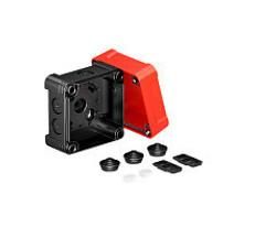 OBO Bettermann X02 SW-RO 95x95x72 black, cover red cable junction box, 2005144