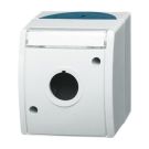 Busch-Jaeger 2533 WN-53 empty housing, with label field grey/blue-green