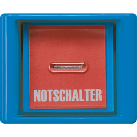Jung AS561GLBL cover with glass pane, AS series, blue (with blue rocker)