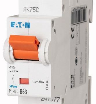 Eaton PLHT-B63 circuit breaker, 63A, 1p, B-Char , 247977