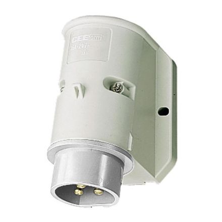 Mennekes 1972 32A 2-pole 12h IP44 wall plug
