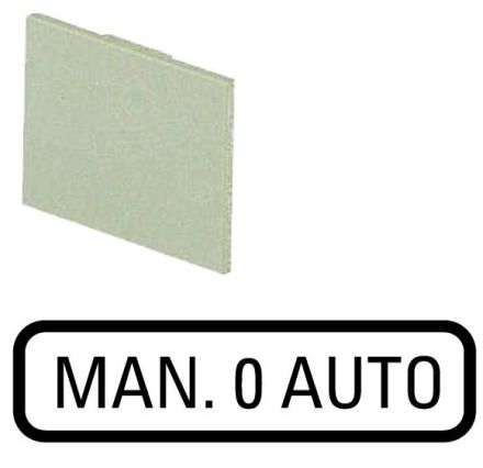 Eaton 397SQ25 insert label, HAND 0 AUTO , 072303