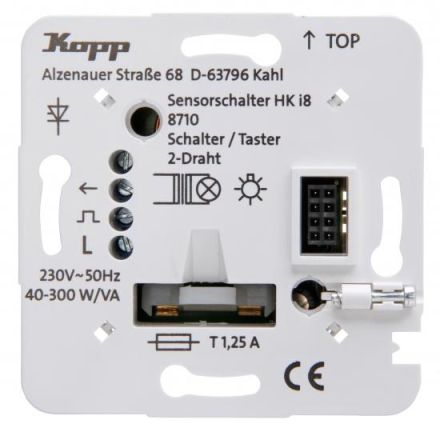 Kopp 871000010 UP HKi8 switch/button 2-wire power unit