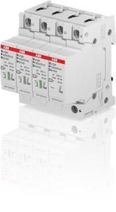 ABB Stotz-Kontakt OVR T2 3N 80-275s P QS, OVR T2 3N 80-275s P QS SPD T2 with reserve voltage 230/400V TT/TNS 3P, 2CTB815708R2000