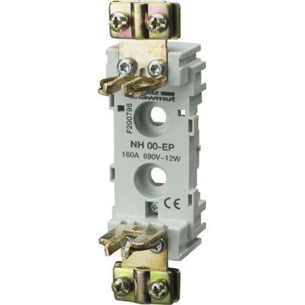 Mersen 42102 BB001EPBR size 00 AC690V 1-pole 160A NH fuse base