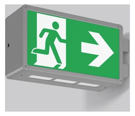 RZB 671217.004.1.89 Wall Rectangle 360 5.2W LED emergency light