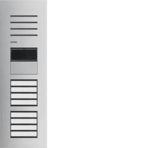 Elcom REQ108Y door station front panel audio status 8 buttons 1 row 2D stainless ONE