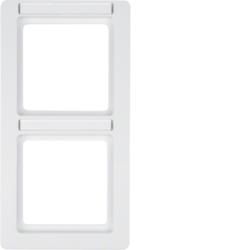 Berker 10126019 frame with label field polar white including Berker Q.1