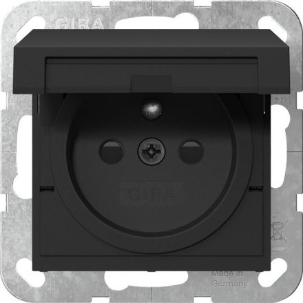 Gira 4488005 earth pin KD+SH System 55 sw with socket