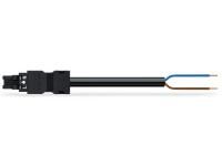 Wago 771-8992/106-201 connection cable 2x1.5mm² Bu, 2m, black