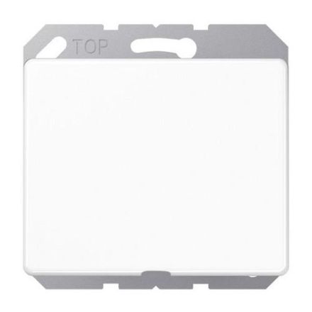 Jung SL590AWW cable outlet with strain relief, painted aluminium, SL series, alpine white