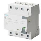 Siemens 5SV3644-7 residual current circuit breaker 40/0.3A 3-pole+N 400V 4TE F selective