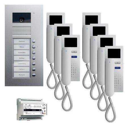 TCS PVU1670-0010 7 buttons UP hands-free video:pack7 color 7-family house set
