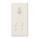 Jung SOLS7522PL cover 1-way, shavers only, Duroplast, LS series, white