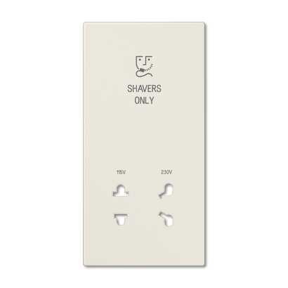 Jung SOLS7522PL cover 1-way, shavers only, Duroplast, LS series, white