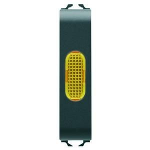 Gewiss GW12644 Amber 1/2M black indicator light