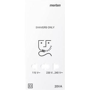 MERTEN 213625 Central plate active white glossy System M