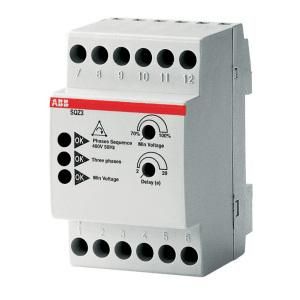 ABB Stotz-Kontakt SQZ3, phase sequence relay, 400 V AC three-phase, 50/60 Hz, 1 changeover contact, 2CSM111310R1331