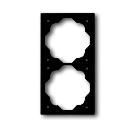 Busch-Jaeger 1722-775 cover frame, 2-way frame black matt