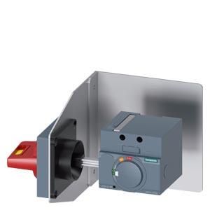 Siemens 3VA9157-0PK55 side wall rotary drive emergency stop IP65 for 3VA1 100/160