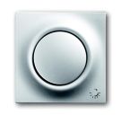 Busch-Jaeger 1789 LI-783 central plate, with operating button and glow lamp aluminum silver