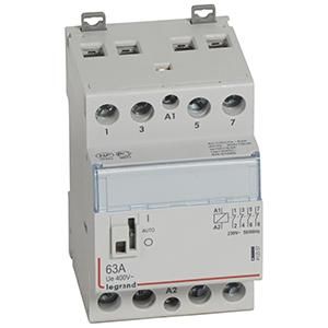 Legrand 412557 Cx3 contactor 230v 63a 4oe with manual switch
