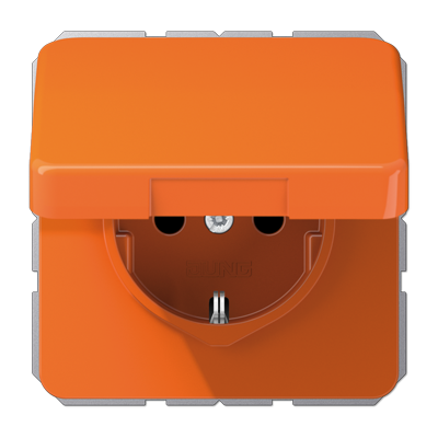 Jung CD590KLO hinged lid, thermoplastic, CD series, orange (for ZSV)