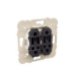 EFAPEL DOUBLE TWO-WAY SWITCH WITH PILOT LAMP