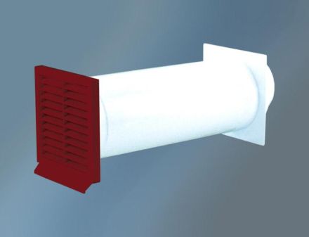 Quellmalz 12.34005Z wall box Ø 150 mm BRICK RED
