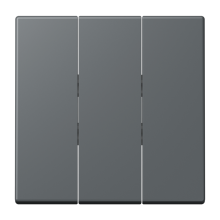 Jung LC993BF202 rocker switch 3-way, thermoplastic lacquered, LS series, gris foncé 31 ( LC32010 )