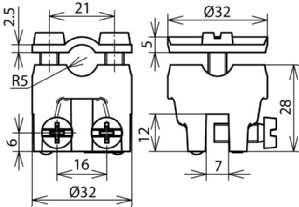 Dehn & Söhne 365007 seam clamp RG 0.7-6mm