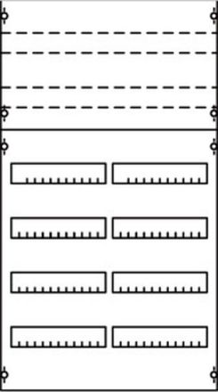 ABB Striebel & John 2V2KA DIN rail device module row spacing 125mm, 6RE / BH2, 2FB, 2CPX037625R9999