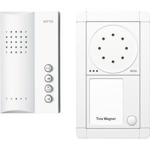 Ritto RGE1891370 Portier Audio Set hands-free unit 1 WE, white/white