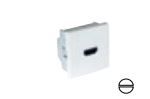 EFAPEL HDMI SOCKET W/SCREW CONNECT - 2 MOD ALUMINIUM