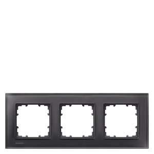 Siemens 5TG1203-2 frame 3-way glass black