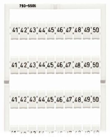 Wago 793-5506 imprint 41-50 WMB designation card
