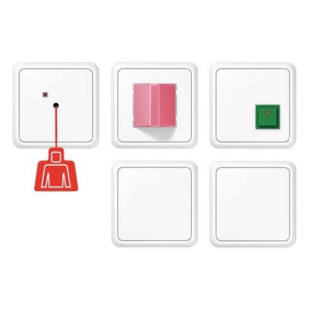 Jung NRSCD0834-2WW emergency call set with UPS, CD series, alpine white