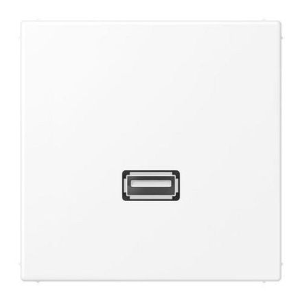 Jung MALS1122WWM Multimedia connection system USB 2.0, LS series, snow white matt