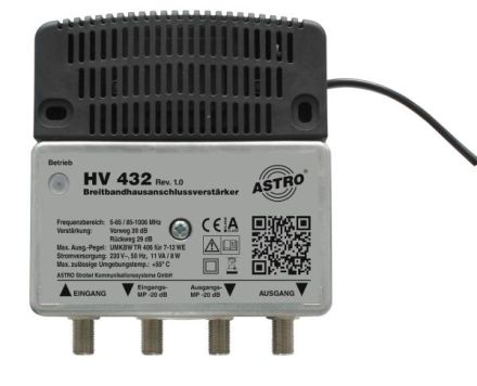 ASTRO Strobel 00217429 HV 432 broadband amplifier