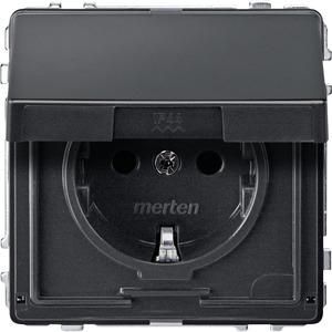 MERTEN MEG2310-7214 SCHUKO socket anthracite AQUADESIGN